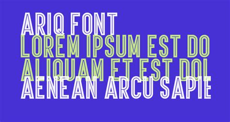 Ariq Free Font What Font Is