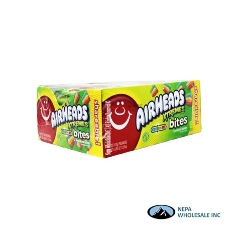 Airheads Xtremes 18 4oz Bite Rainbow Berry King Size 073390010041