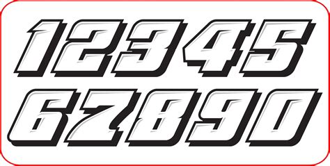 Race Car Numbers Package Dirt Late Model Modified Street Stock Imca Etsy