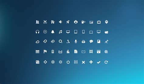 Mini Glyphs Icon Set Pafpic