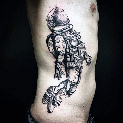 Astronaut Floating In Space Tattoo Tattoogoto