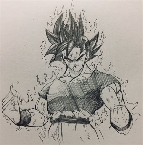 Step by step drawing tutorial on how to draw goku from dragon ball z. New Form Goku | Desenhos dragonball, Desenhos de anime ...