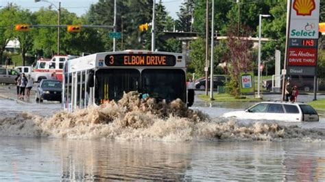 Calgary Streets Designed To Flood Cbc News