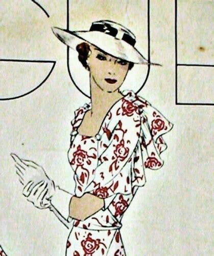 1930s Vintage Vogue Sewing Pattern B34 Dress 1953 Vogue 298 Etsy Uk