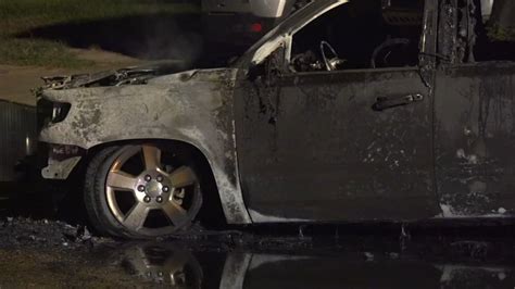 Police Investigating Mans Body Found Inside Burning Car As Possible