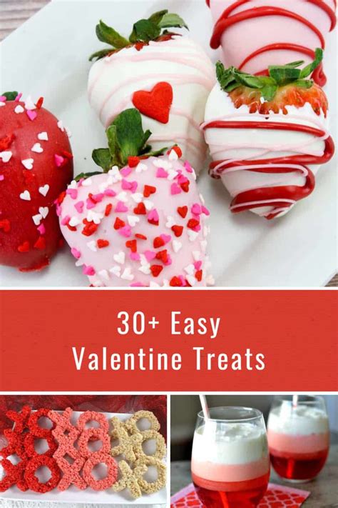 30 Easy Valentine Treats In 2020 Valentines Treats Easy Valentine