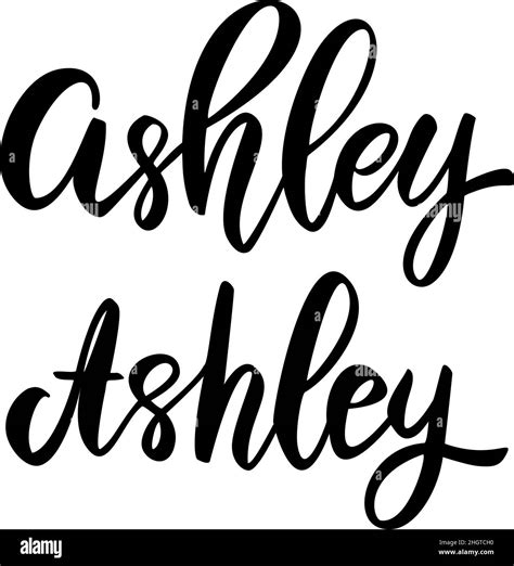 Ashley Name Stock Vector Images Alamy