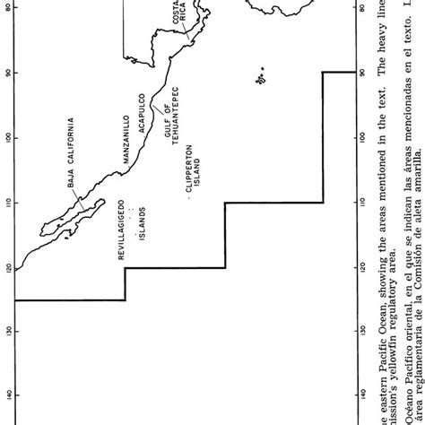 Map Of The Eastern Pacific Ocean Showing The Areas Mentioned In The