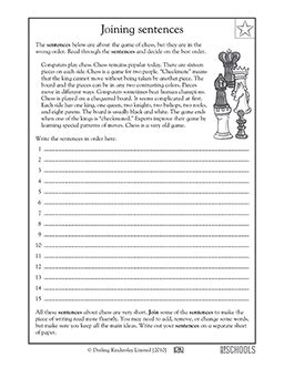 Putting sentences in order | 3rd grade, 4th grade, 5th grade Reading