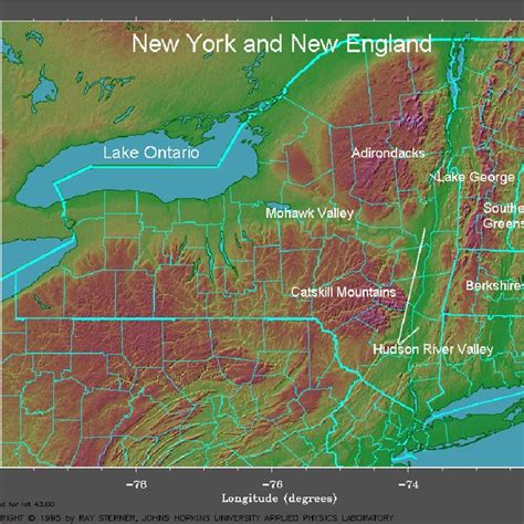 Topography Map Of Ny And Western New England Download Scientific Diagram
