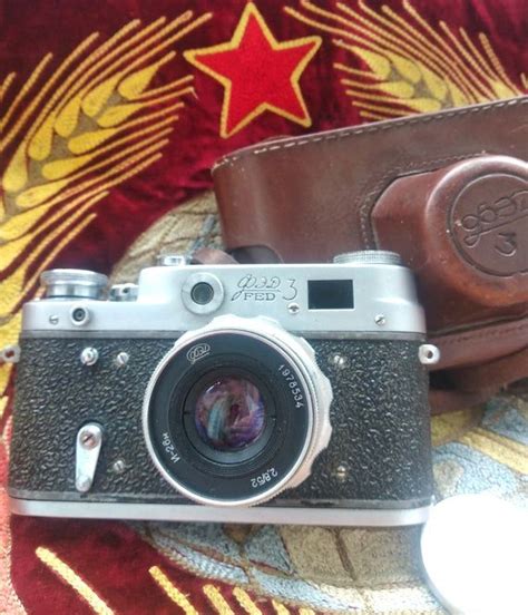 Vintage Soviet Camera Fed 3 Made In 1960s An Excellent Example Of