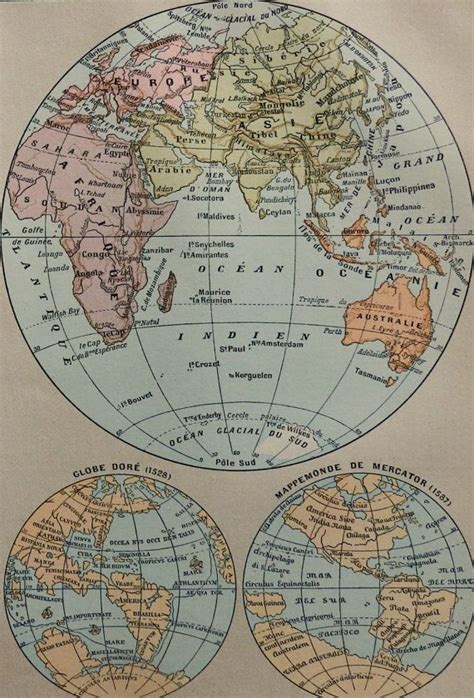 Terraplén Paso En Cualquier Momento Mapa Mundi 1900 Integrar
