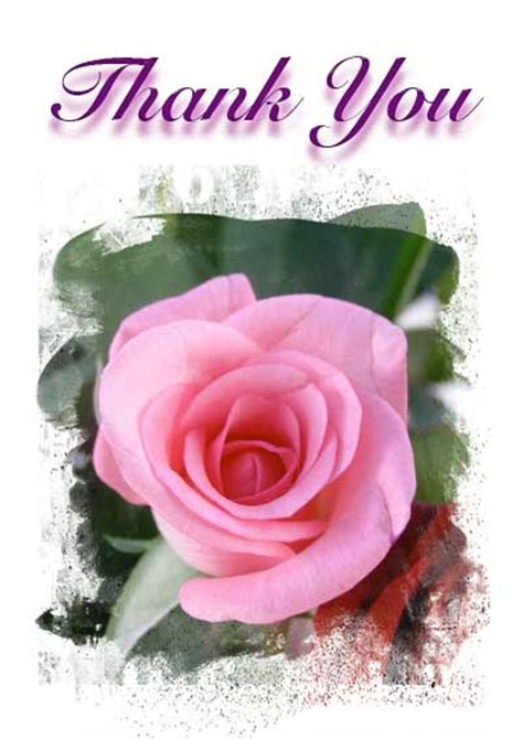 Printable Roses Thank You Cards