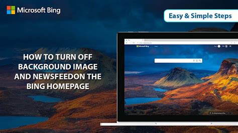 How To Turn Off Background Images And Newsfeed On The Bing Homepage