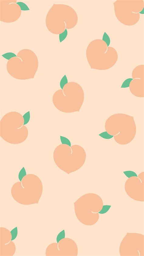 สมหวัง ・ω・´ 🌕 On Twitter Peach Wallpaper Wallpaper Iphone Cute