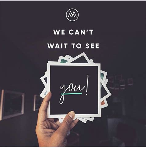 WE CANT WAIT TO SEE YOU! | Church graphic design, Graphic design, Cant