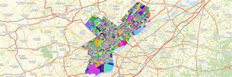 Philadelphia Ward Division Map Mapline