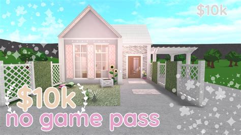 10k No Game Pass Home Bloxburg Speed Build Youtube