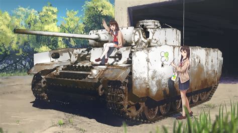 Anime Tank School Uniform Original Characters Panzer Iii Anime