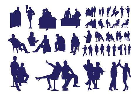 Silhouette Businessperson Clip Art Vector Happy Office People Png