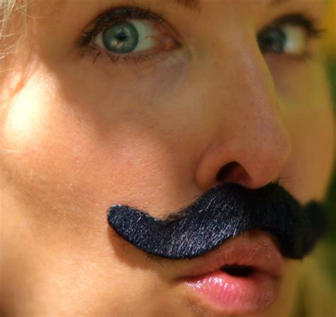 Womans Mustache Girl To Mom