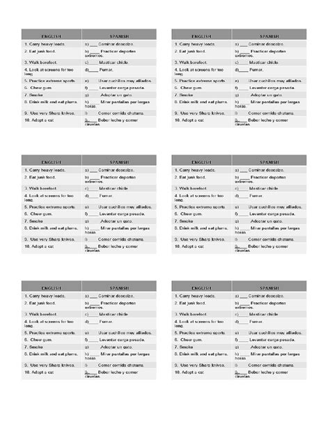 Lesson 3 Things You Should Not Do When You Are Sick Printable Pdf