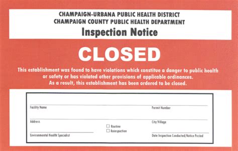 Restaurants Temporarily Closed In June For Failing Health Inspections