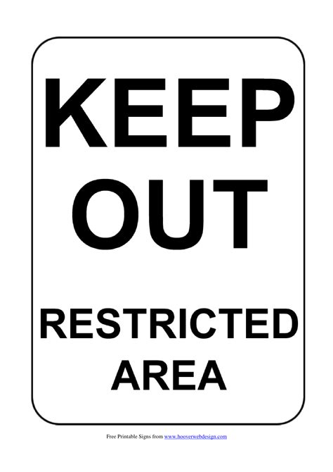 Keep Out Sign Printable