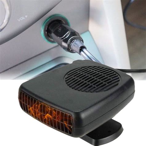 Plug In 360° 200w Portable Ceramic Car Heater 12v Dc Vehicle Heating Cooling Fan Ebay
