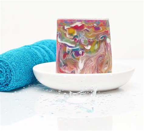 Hand Made Rainbow Soap Beautiful Soap Bar Melt And Pour Etsy Fancy