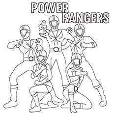 This coloring page features the power rangers mask. Top 35 Free Printable Power Rangers Coloring Pages Online ...