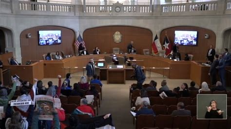 Protesters Supporting Palestine Interrupt City Council Meeting