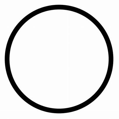 Circle Vector Round Icon Thin Transparent Circled