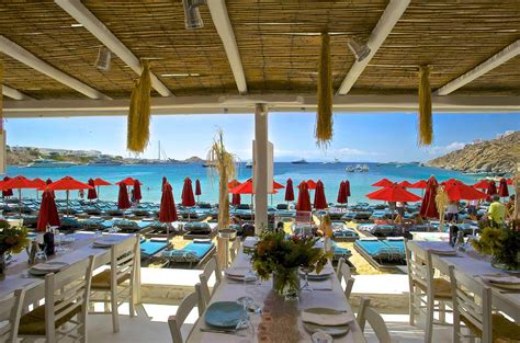 Nammos Beach Bar Restaurants In Mykonos Splendid Mykonos