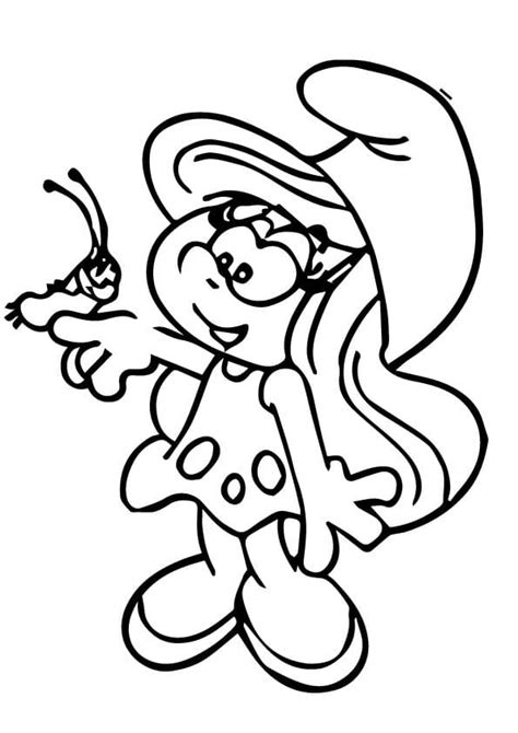 Princess Smurfette Para Colorear Imprimir E Dibujar Dibujos Pdmrea