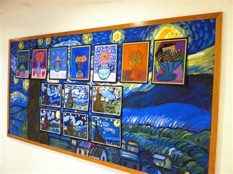 Child As Artist Second Grades Starry Night Night Art Student Art