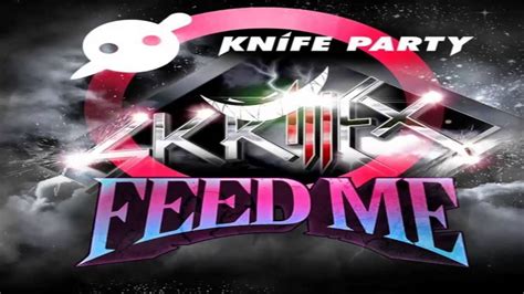 my pink reptile party feed me vs knife party vs skrillex youtube