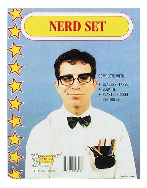 Dress Up Kit Nerd Geek Squad Dork Taped Glasses Costume Set Accessory