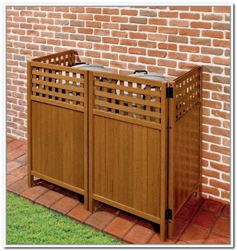 Outdoor Trash Can Storage Ideas With Images Outdoor Trash Cans