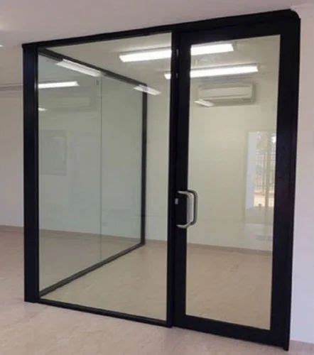 Aluminium Hinged Glass Door For Home Office And Hoel Thickness Mm