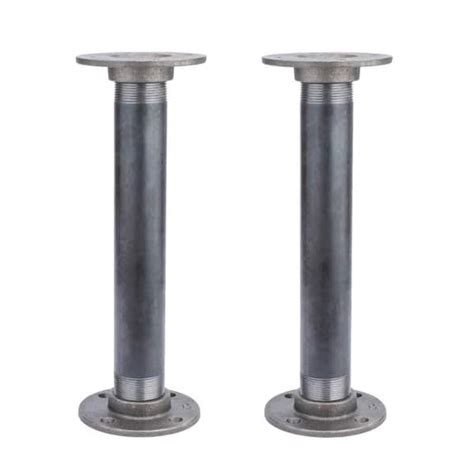 Pipe Decor 1 12 In X 12 In L Heavy Duty Industrial Steel Pipe Table