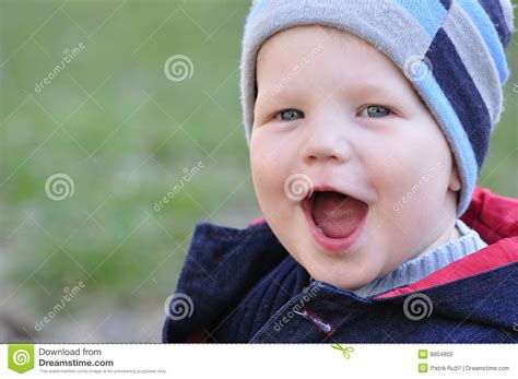 Happy Little Boy Laugh Stock Image Image Of Open Detail 8804855
