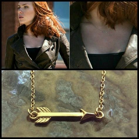 Black Widow Inspired Arrow Necklace Arrow Necklace Necklace