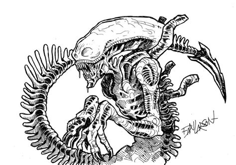 Giger Alien Xenomorph Drawing Sketch Coloring Page The Best Porn Website