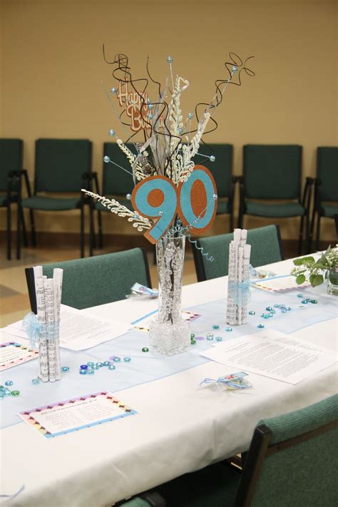 So whether you're celebrating with friends and giving them the chance to add their own special touch is sure to brighten grandpa or grandma's day. Pin by Melissa Ridgley on Centerpieces | 90th birthday ...