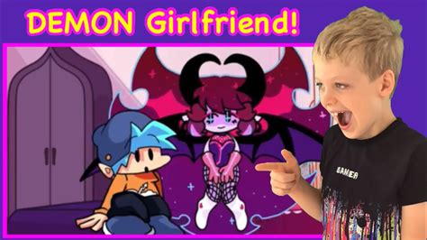 origin of demon girlfriend friday night funkin logic cartoon animation by gametoons