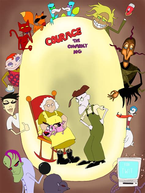 Courage The Cowardly Dog Poster By Whitemageoftermina On Deviantart