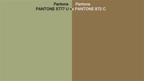 Pantone 5777 U Vs Pantone 872 C Side By Side Comparison