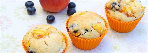 Blueberry Peach Muffins Recipe No Calorie Sweetener Sugar