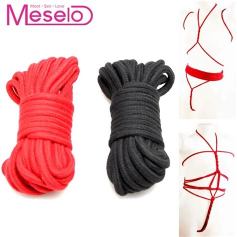 Meselo 10m Rope Bondage Strap Bdsm Adult Sex Product Slave Bandage Restraint Cotton Tied Round